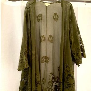 Army green duster